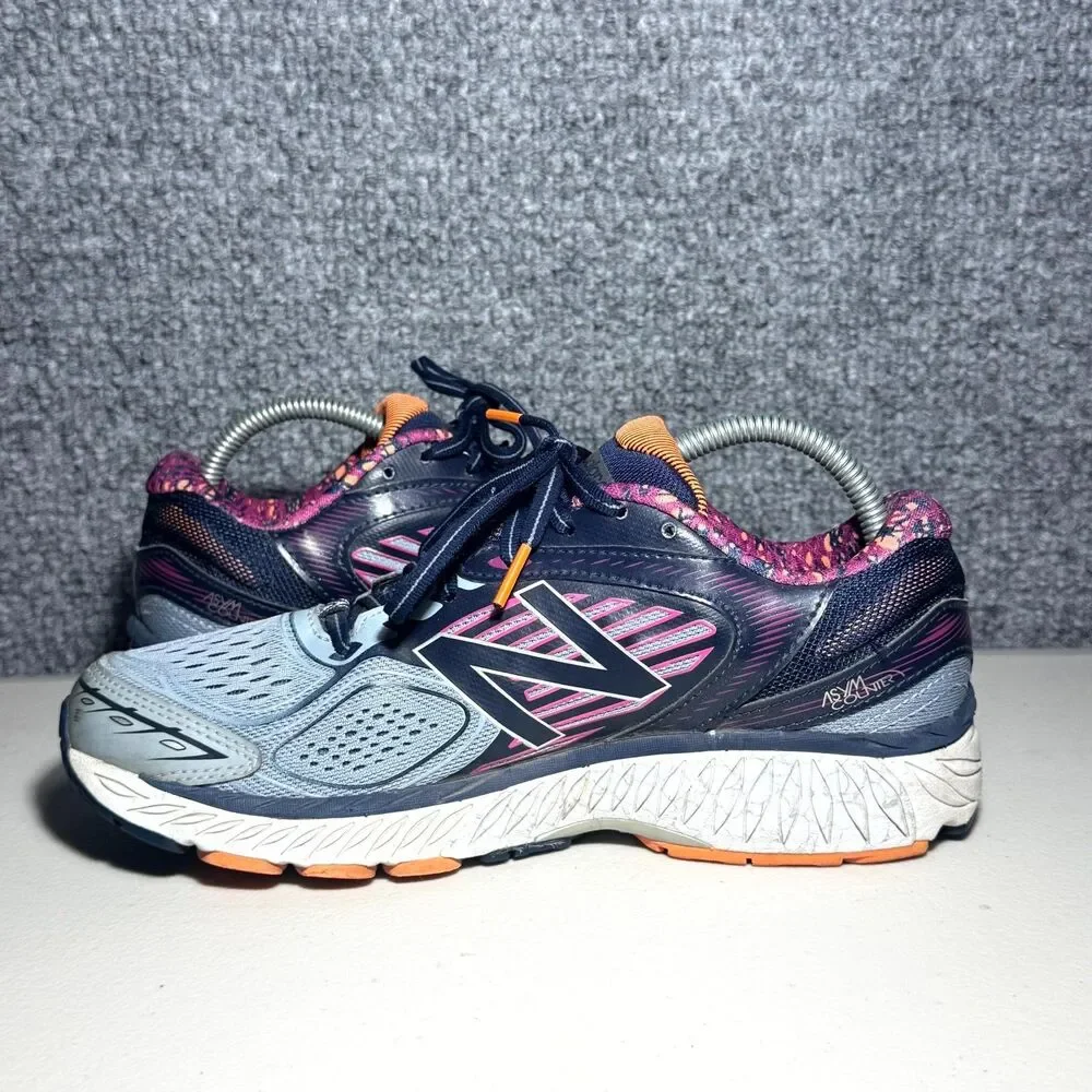 New Balance 860v7 Sneakers  Running Shoes Blue Pink No Insoles Women's Size 9.5